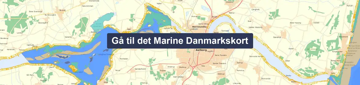 G&aring; til Det Marine Danmarkskort